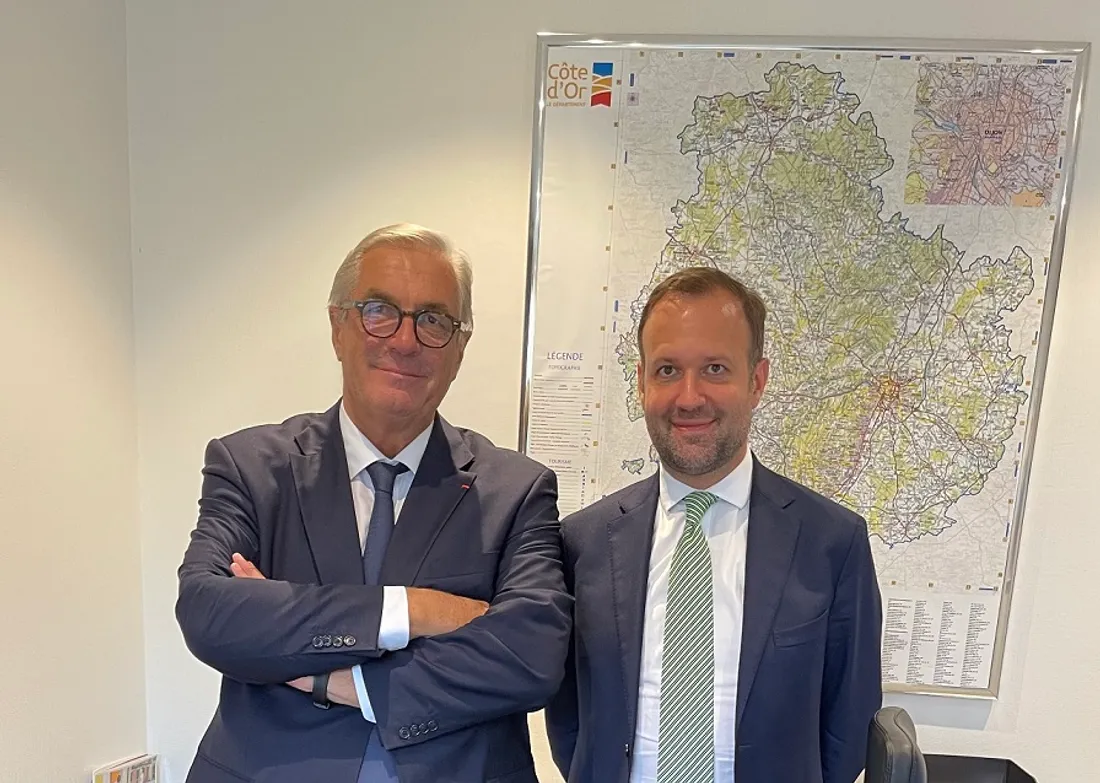 François Sauvadet avec Arnaud Jayet, son nouveau directeur de cabinet 